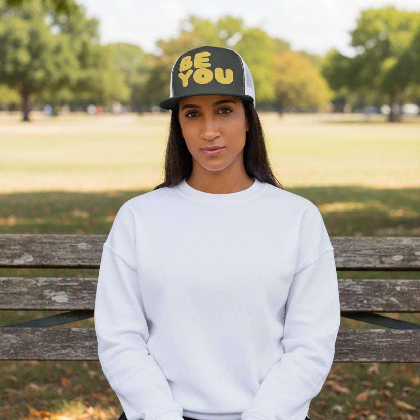 Be You in Yellow Trucker Hat - Available in Assorted Colors