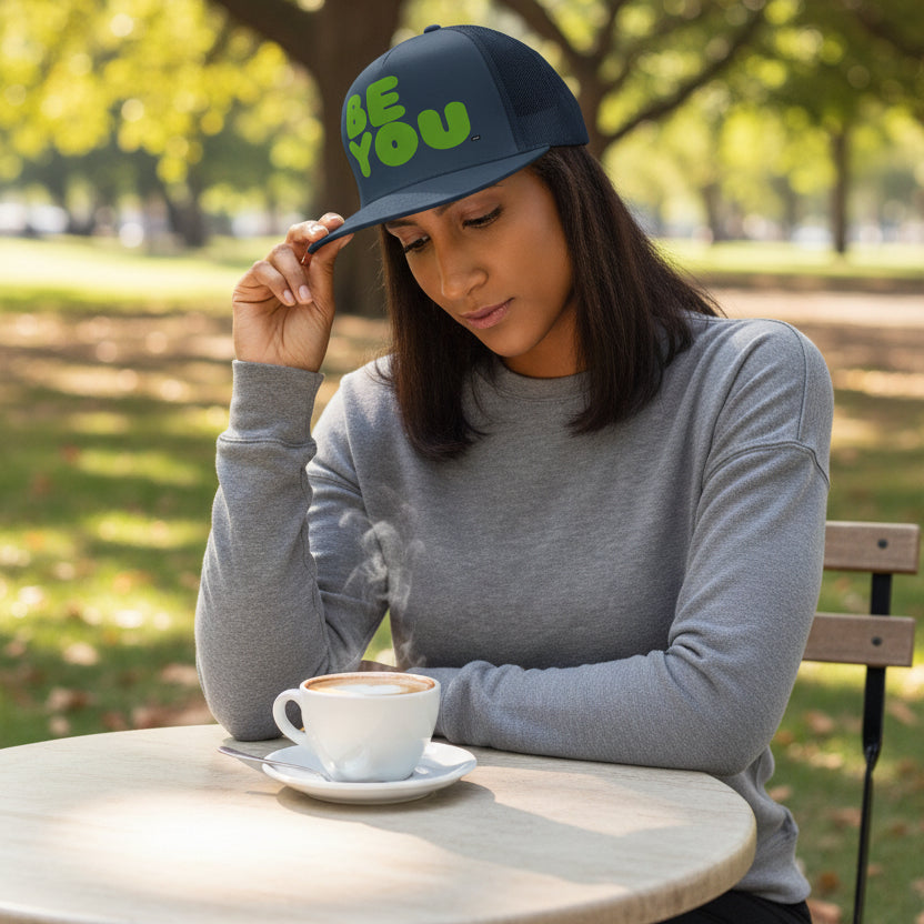 Be You in Green Trucker Hat - Available in Assorted Colors