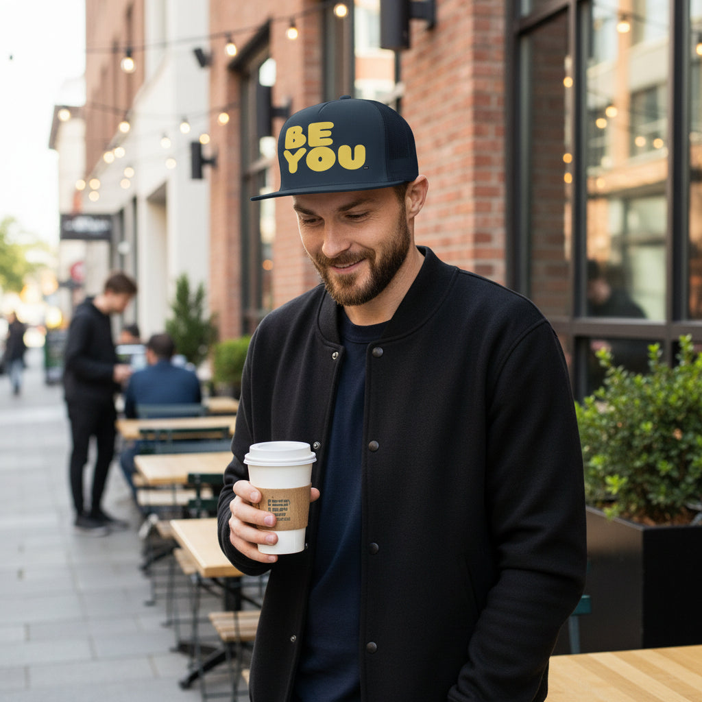Be You in Yellow Trucker Hat - Available in Assorted Colors