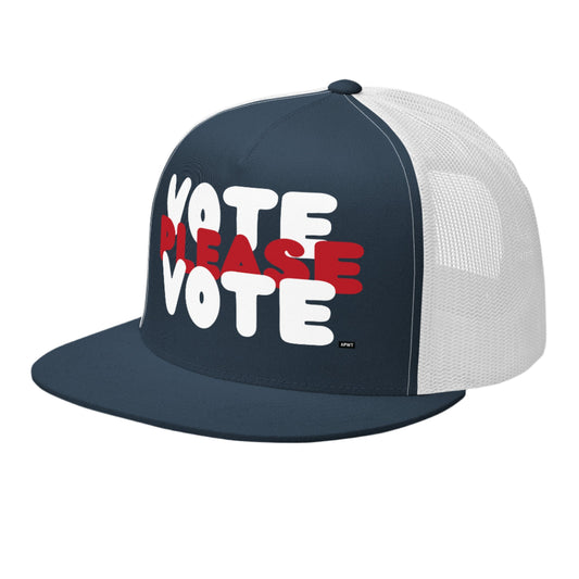 Please Vote in Blue Trucker Hat - The APWT Gift Shop