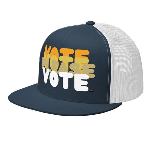 Please Vote in Orange Trucker Hat - The APWT Gift Shop