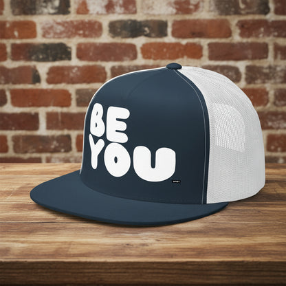 Be You in Black and White Trucker Hat - Fall/Winter - The APWT Gift Shop