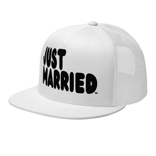 Just Married Trucker Hat - Available in Assorted Colors
