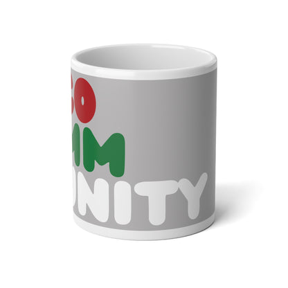 The Holiday Community Jumbo Mug in Grey - The APWT Gift Shop