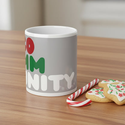 The Holiday Community Jumbo Mug in Grey - The APWT Gift Shop