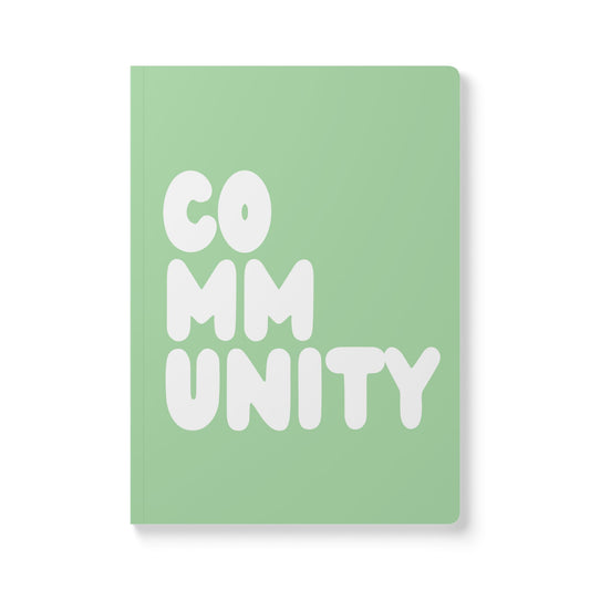 A Community in Mint Green Soft Cover Journal - The APWT Gift Shop