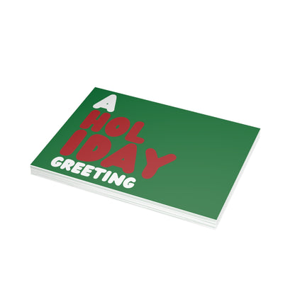 A Holiday Greeting Postcard Set - 2 Sizes Available, Quantities of 10, 30, 50