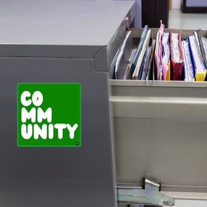 A Community in Broccoli Vinyl Sticker