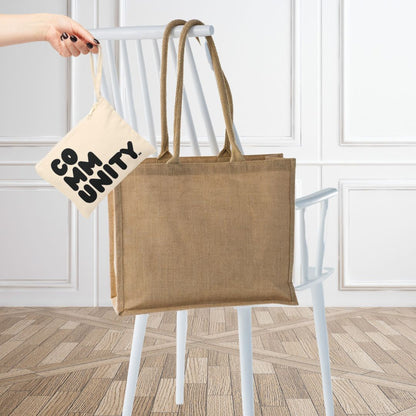 Community in Black Small All-Purpose Accessories Pouch
