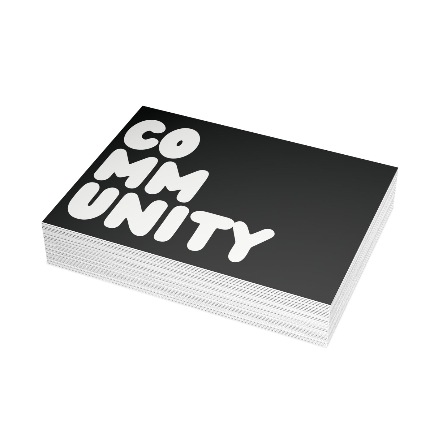 Community in Black and White Postcard Set - 2 Sizes Available, Quantities of 10, 30, 50