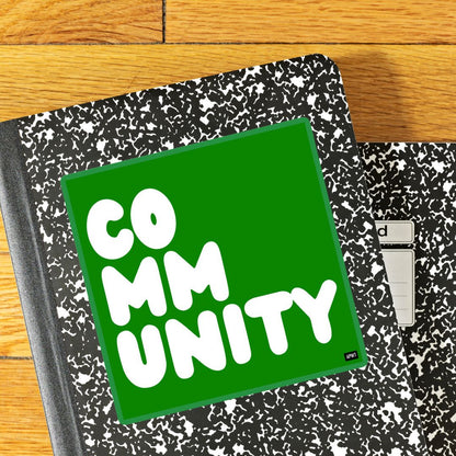A Community in Broccoli Vinyl Sticker
