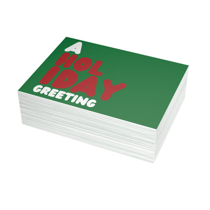 A Holiday Greeting Postcard Set - 2 Sizes Available, Quantities of 10, 30, 50