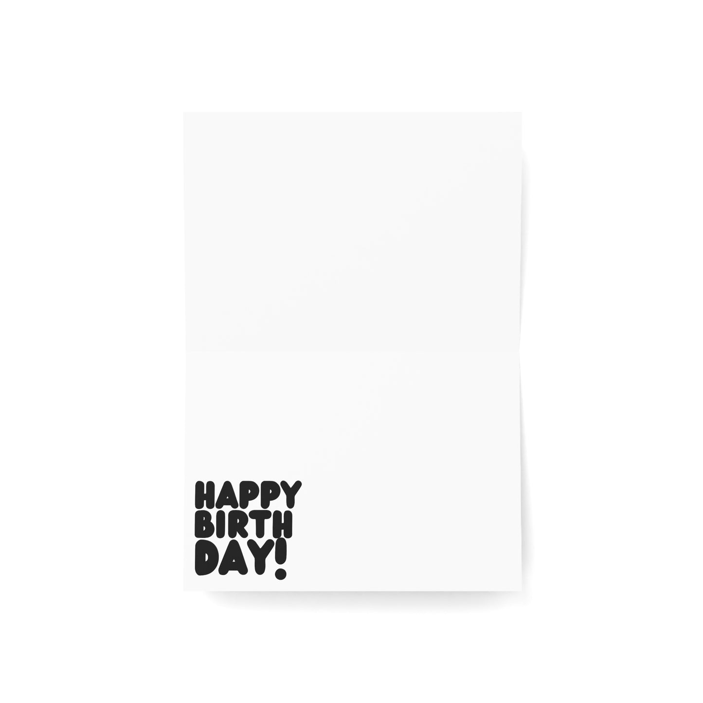 A Birthday Card in Black and White Greeting Card Set - 2 Sizes Available, Quantities of 10, 30, 50