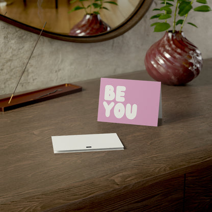 Be You Love in Pink and White Card Set - Quantities of 10, 30, 50