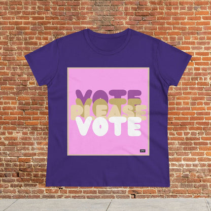 Please Vote in Pink Women's T-Shirt - Available in Assorted Colors