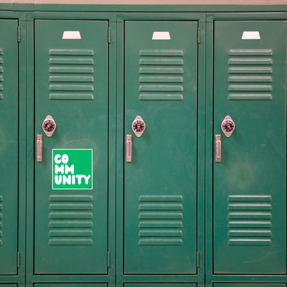 A Community in Green Grass Vinyl Sticker