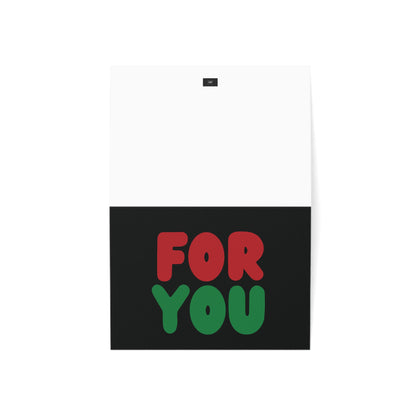 For You in Black Card Set - Quantities of 10, 30, 50