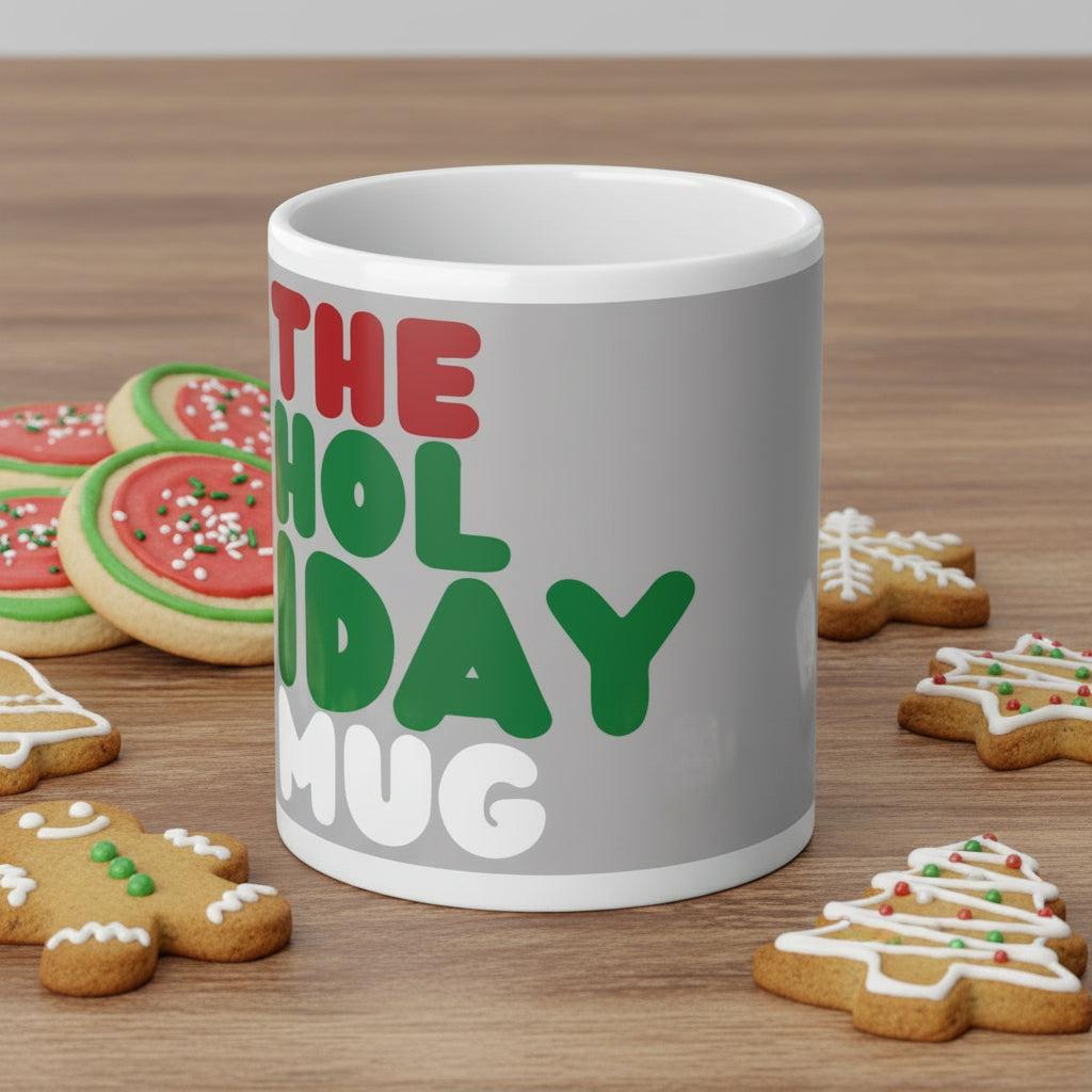 The Holiday Jumbo Mug in Grey - 20oz Mug