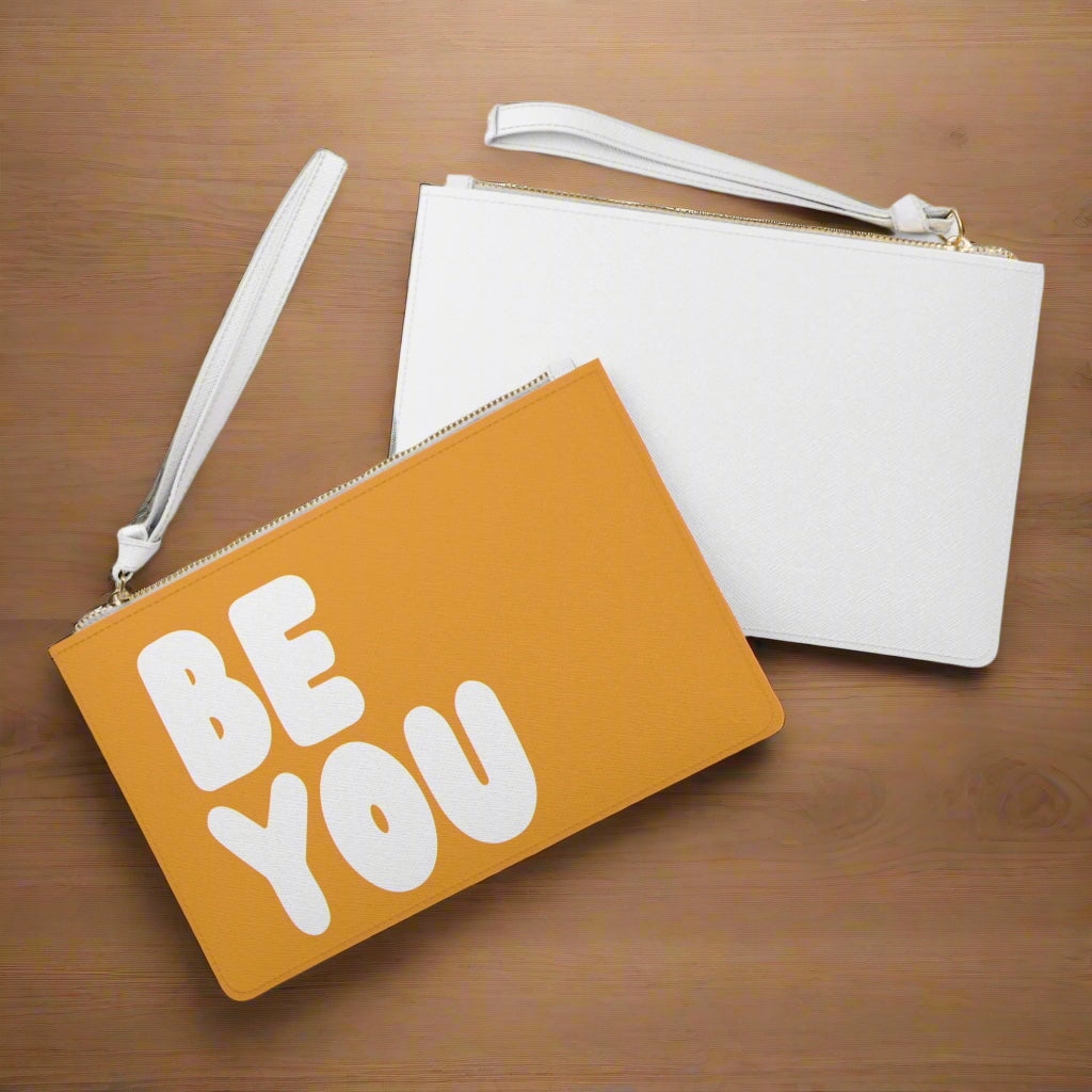 Be You in Orange Clutch