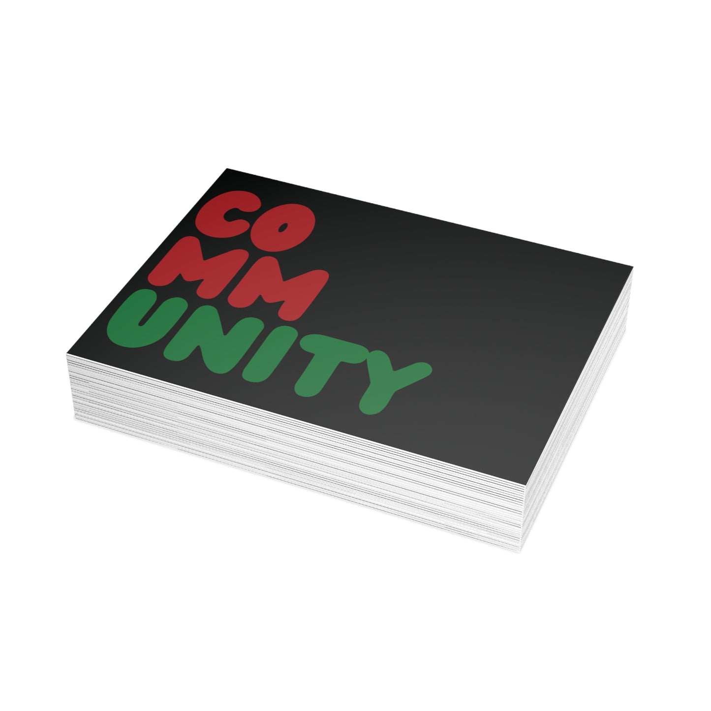 Black Community Postcard Set - 2 Sizes Available, Quantities of 10, 30, 50