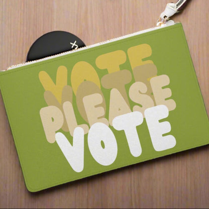Please Vote in Green Clutch