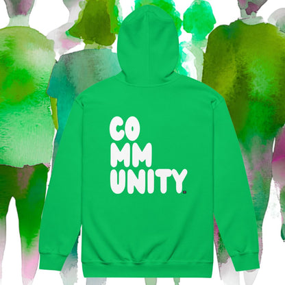 A Community in Green Grass Unisex Zip-Up Hoodie