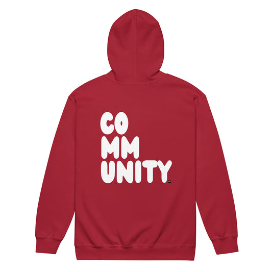 A Community in Apple Red Unisex Hoodie