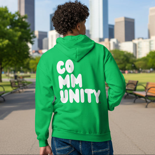 A Community in Green Spaces Unisex Zip-Up Hoodie - Man