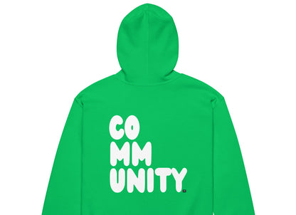 A Community in Green Grass Unisex Zip-Up Hoodie