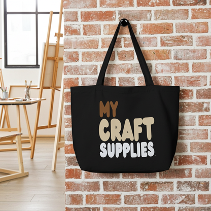 My Craft Supplies Jumbo Black Tote Bag