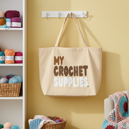 My Crochet Supplies Jumbo Tote Bag