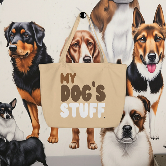 My Dog's Stuff Jumbo Tote Bag