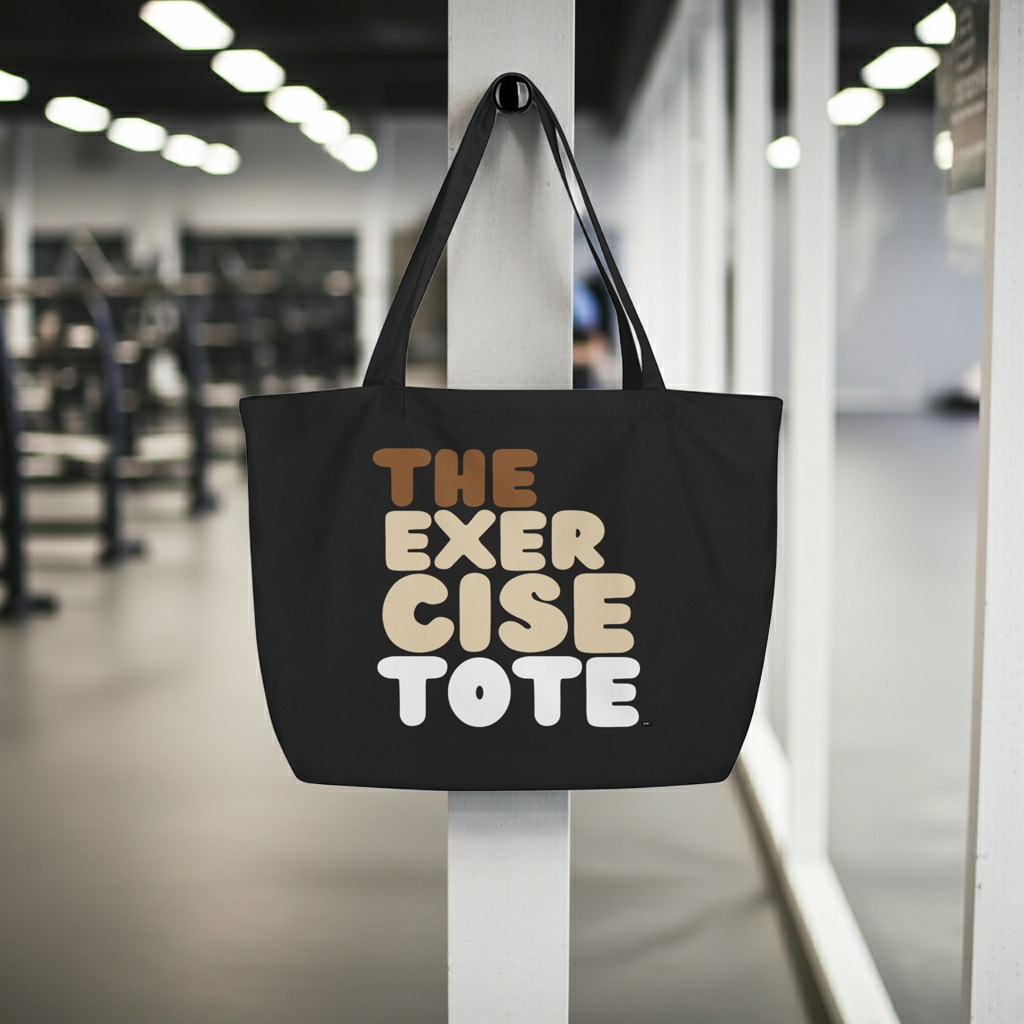 The Exercise Tote Jumbo Black Tote Bag