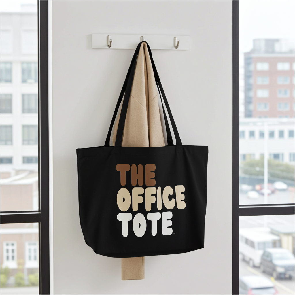 The Office Tote Jumbo Black Tote Bag - The APWT Gift Shop