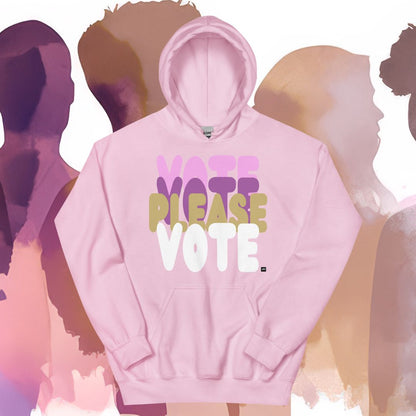 Please Vote in Primaries Pink Unisex Hoodie