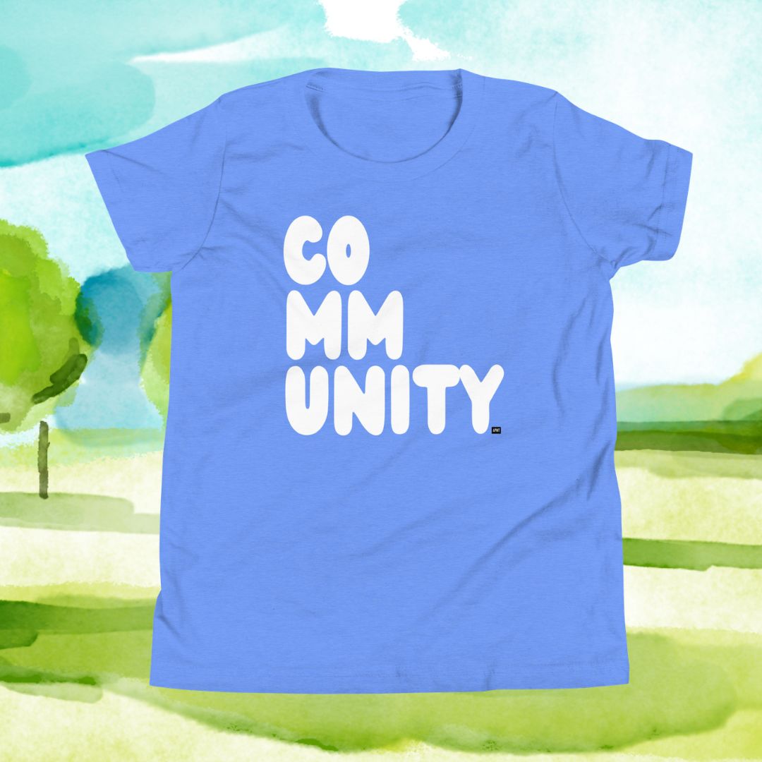 Community Kids in Sky Blue Unisex T-Shirt