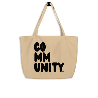 Community in Black Jumbo Tote Bag from the APWT Gift Shop