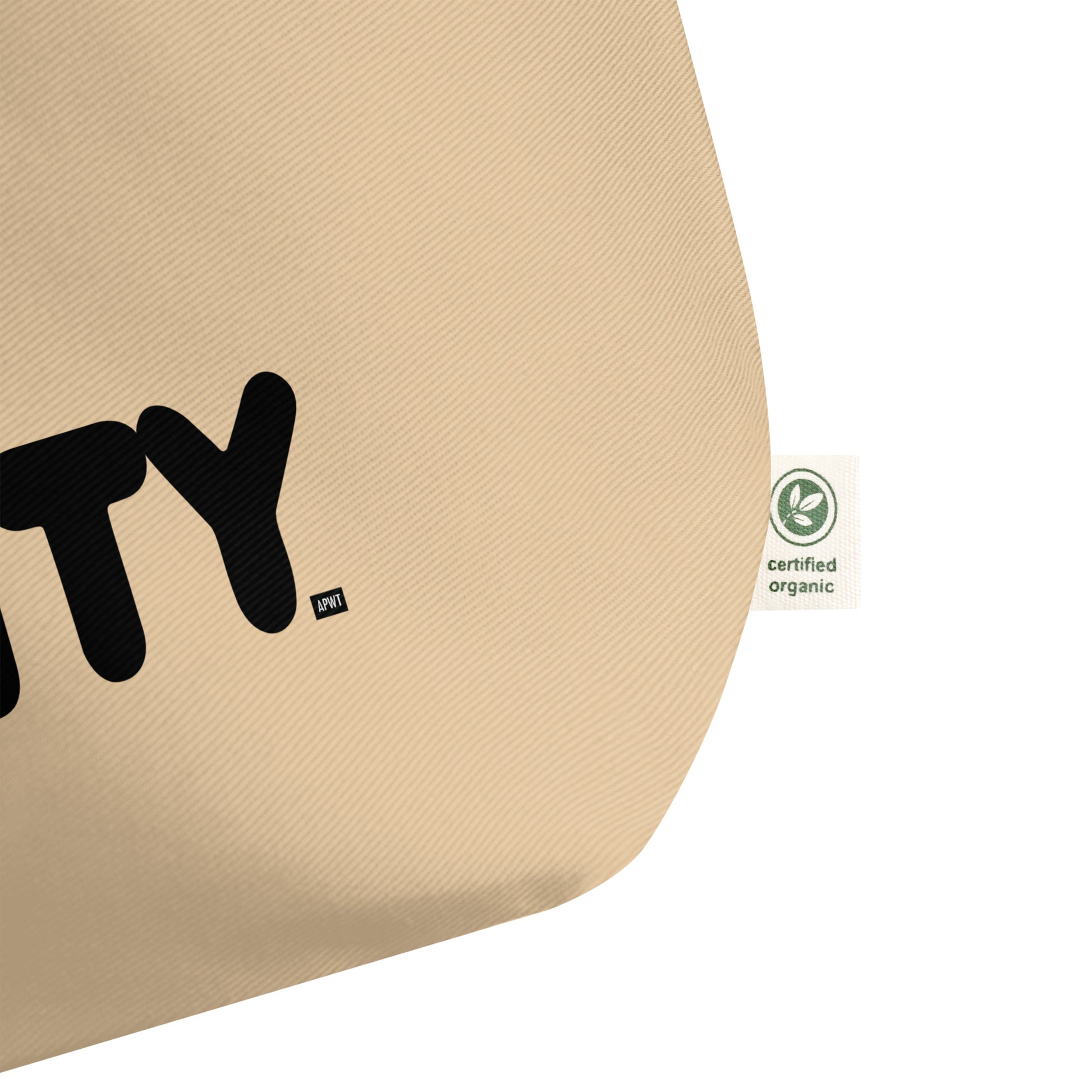 Community in Black and White Tote Bag from the APWT Gift Shop Label