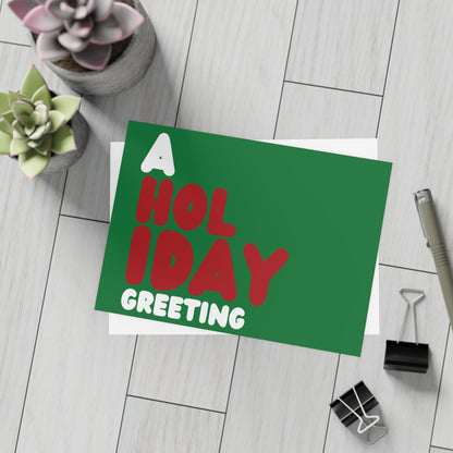 A Holiday Greeting Postcard Set - 2 Sizes Available, Quantities of 10, 30, 50