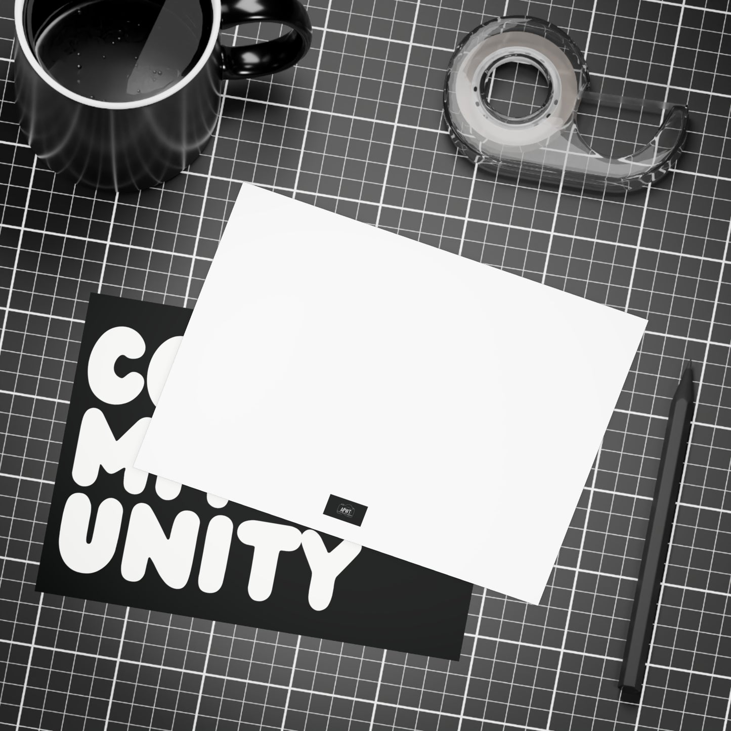 Community in Black and White Postcard Set - 2 Sizes Available, Quantities of 10, 30, 50