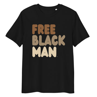 Free Black Man Premium Unisex T-Shirt in Black
