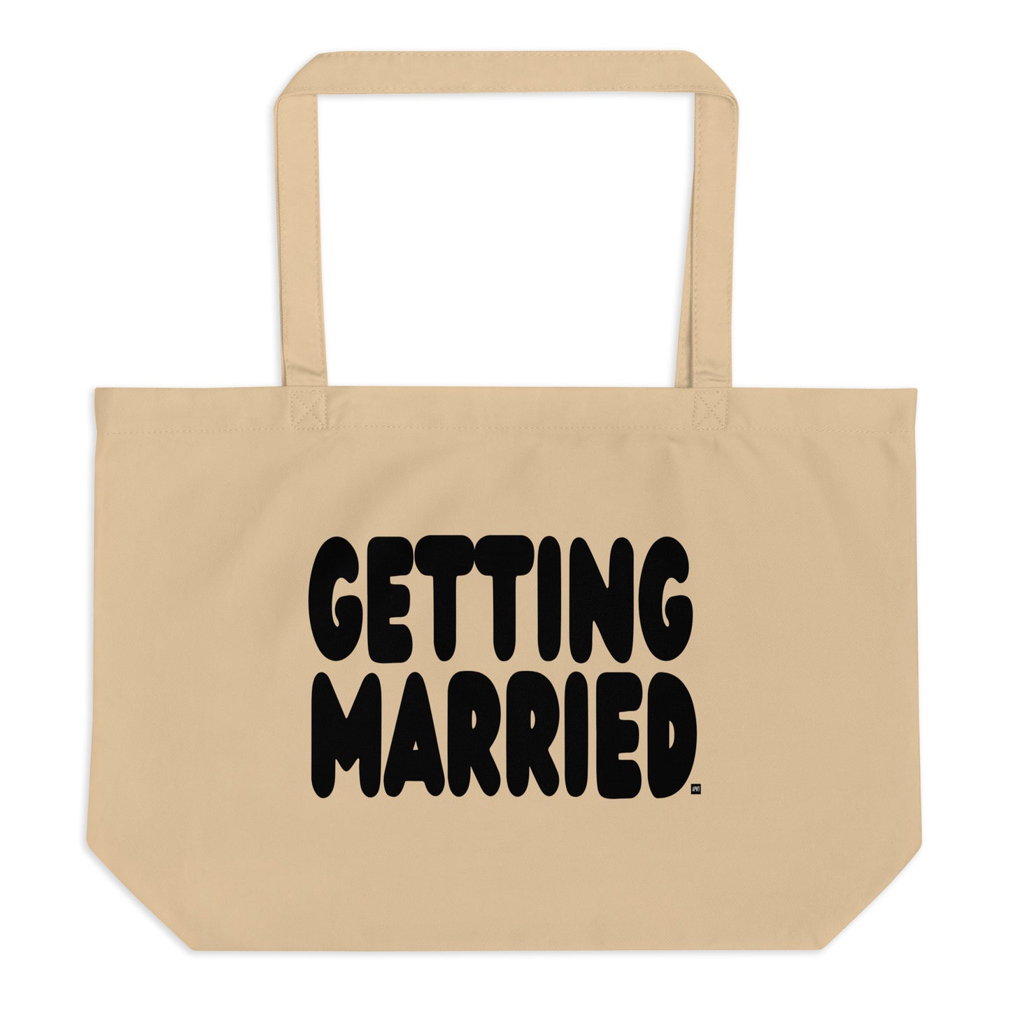 Getting Married Jumbo Tote Bag from the APWT Gift Shop Flat