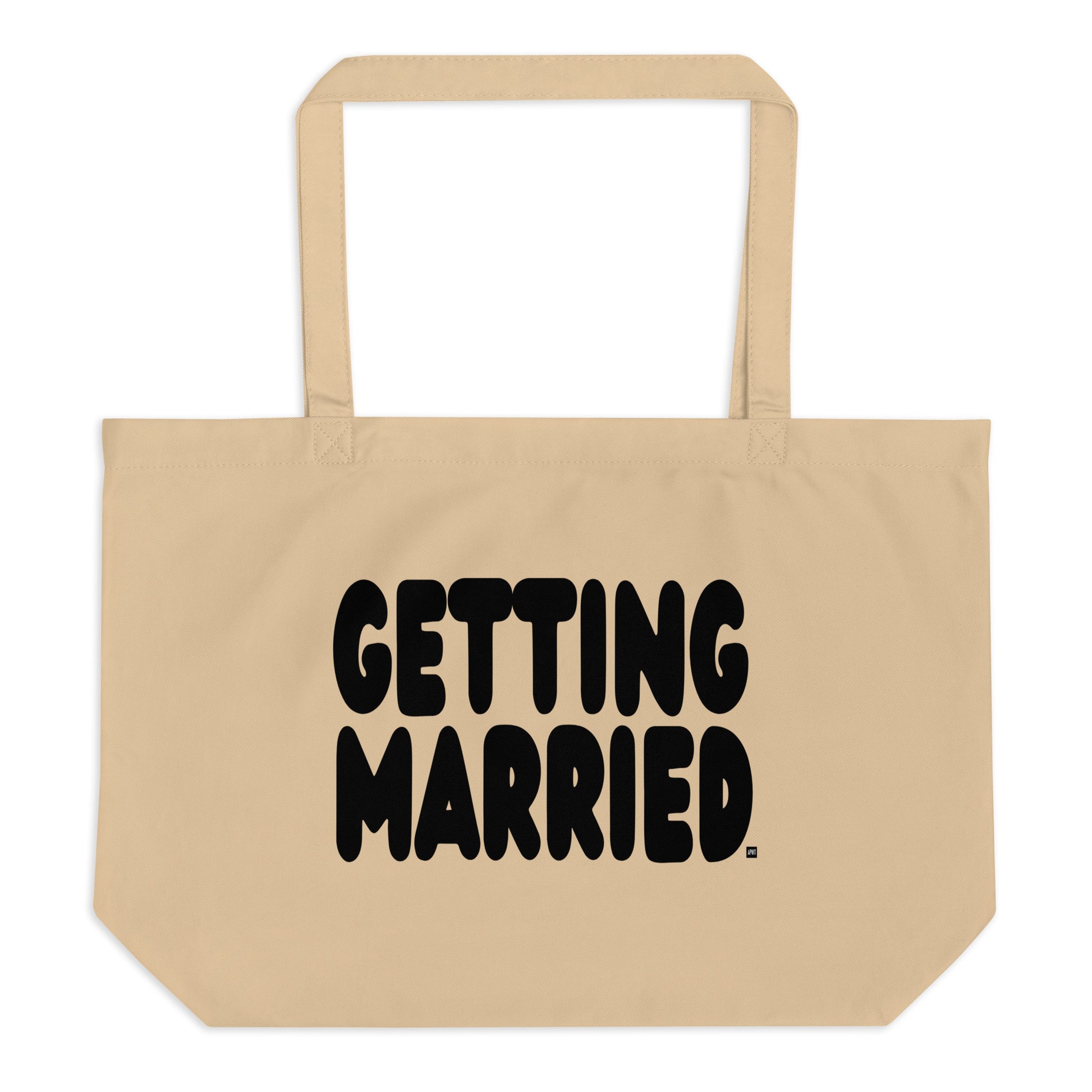 Getting Married Jumbo Tote Bag from the APWT Gift Shop Flat