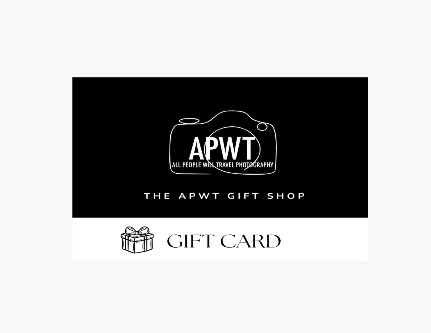 The APWT Gift Shop Digital Gift Card