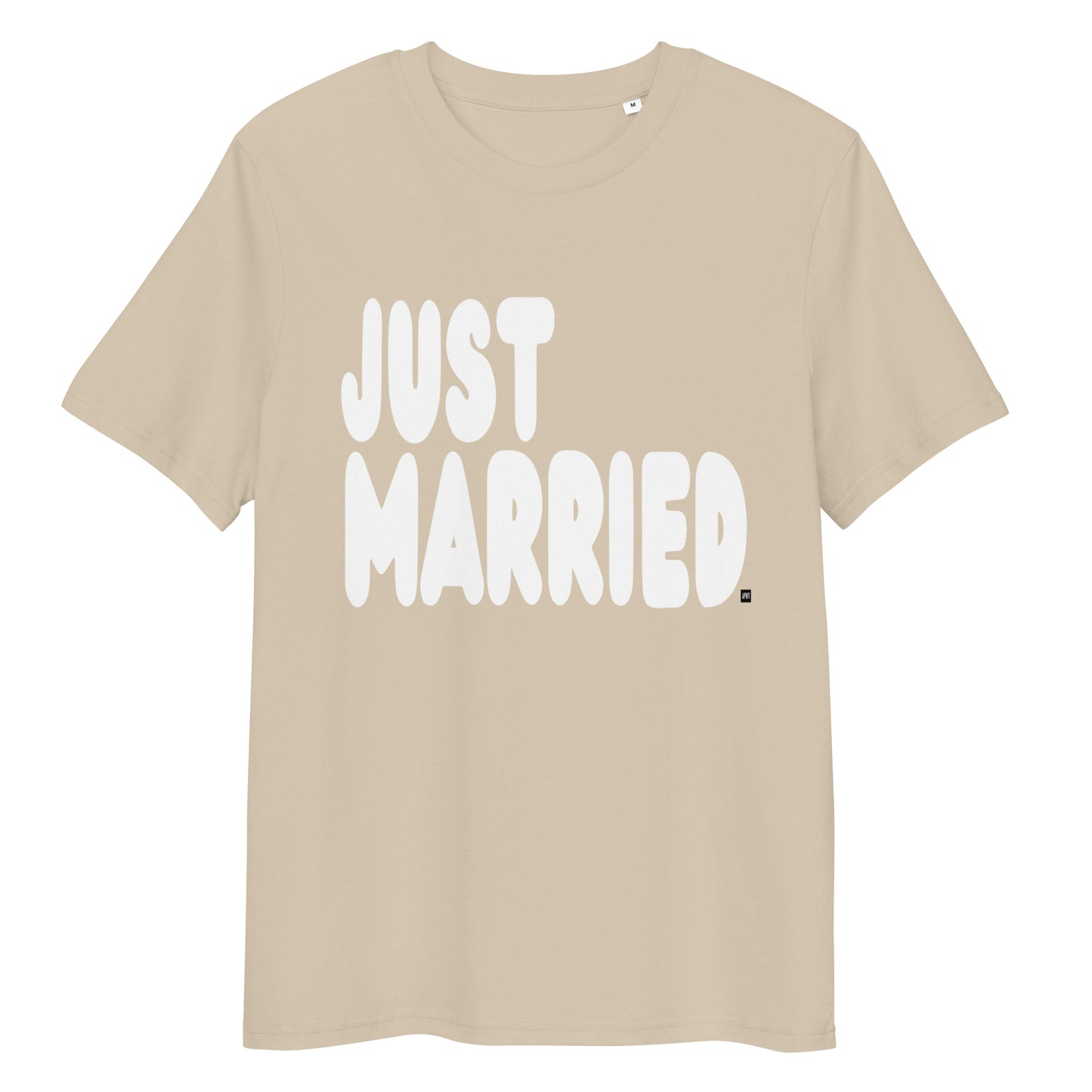 Just Married Premium Unisex T-Shirt in Beige