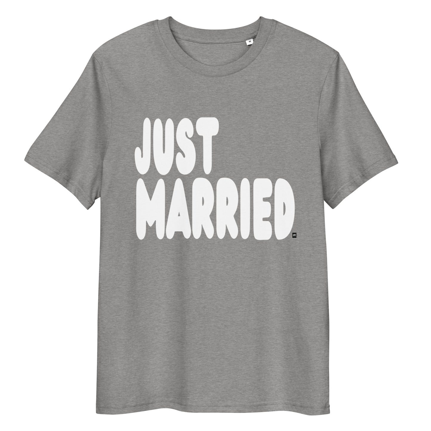 Just Married Premium Unisex T-Shirt in Grey