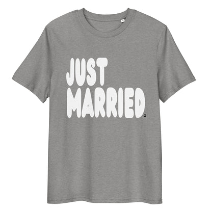 Just Married Premium Unisex T-Shirt in Grey