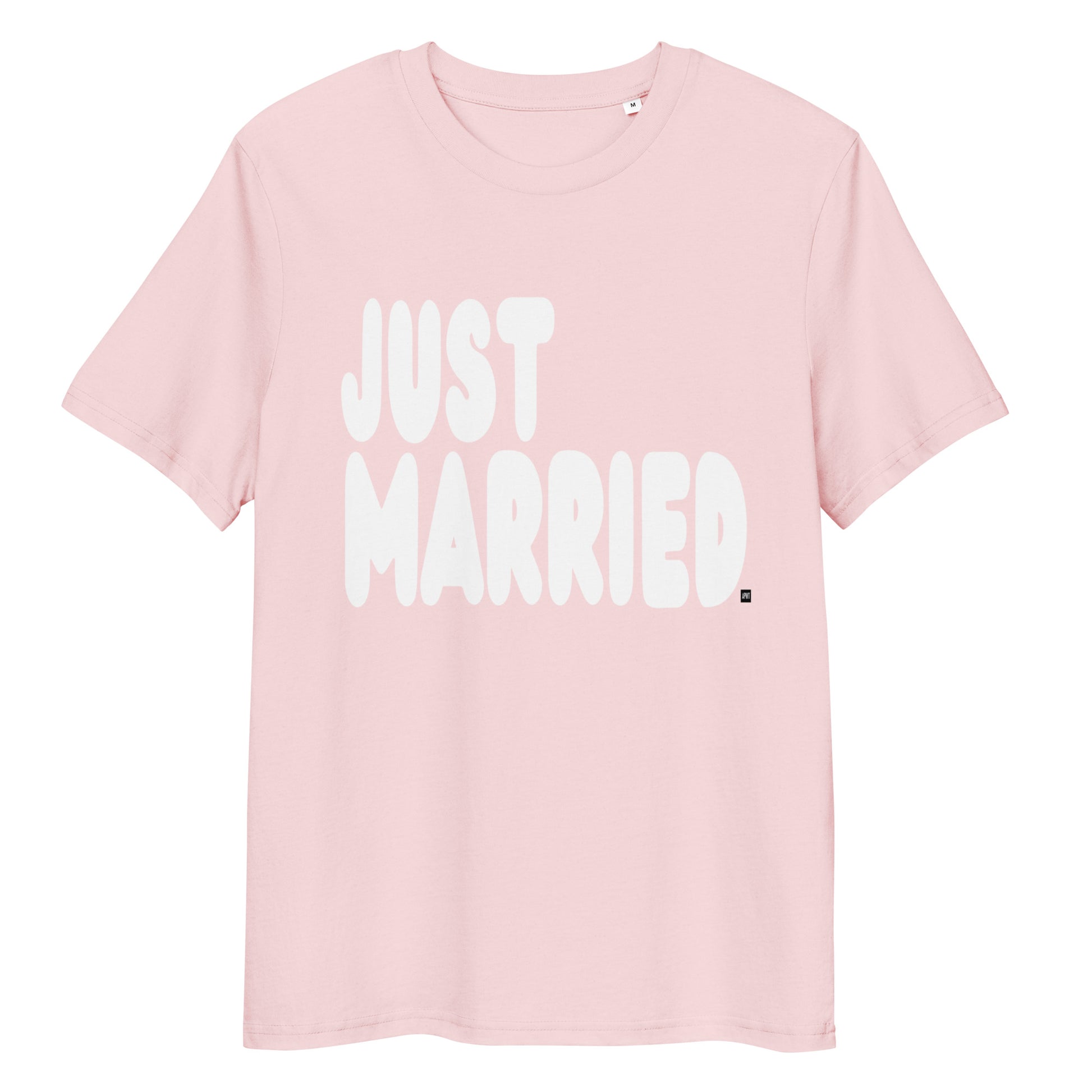 Just Married Premium Unisex T-Shirt in Pink