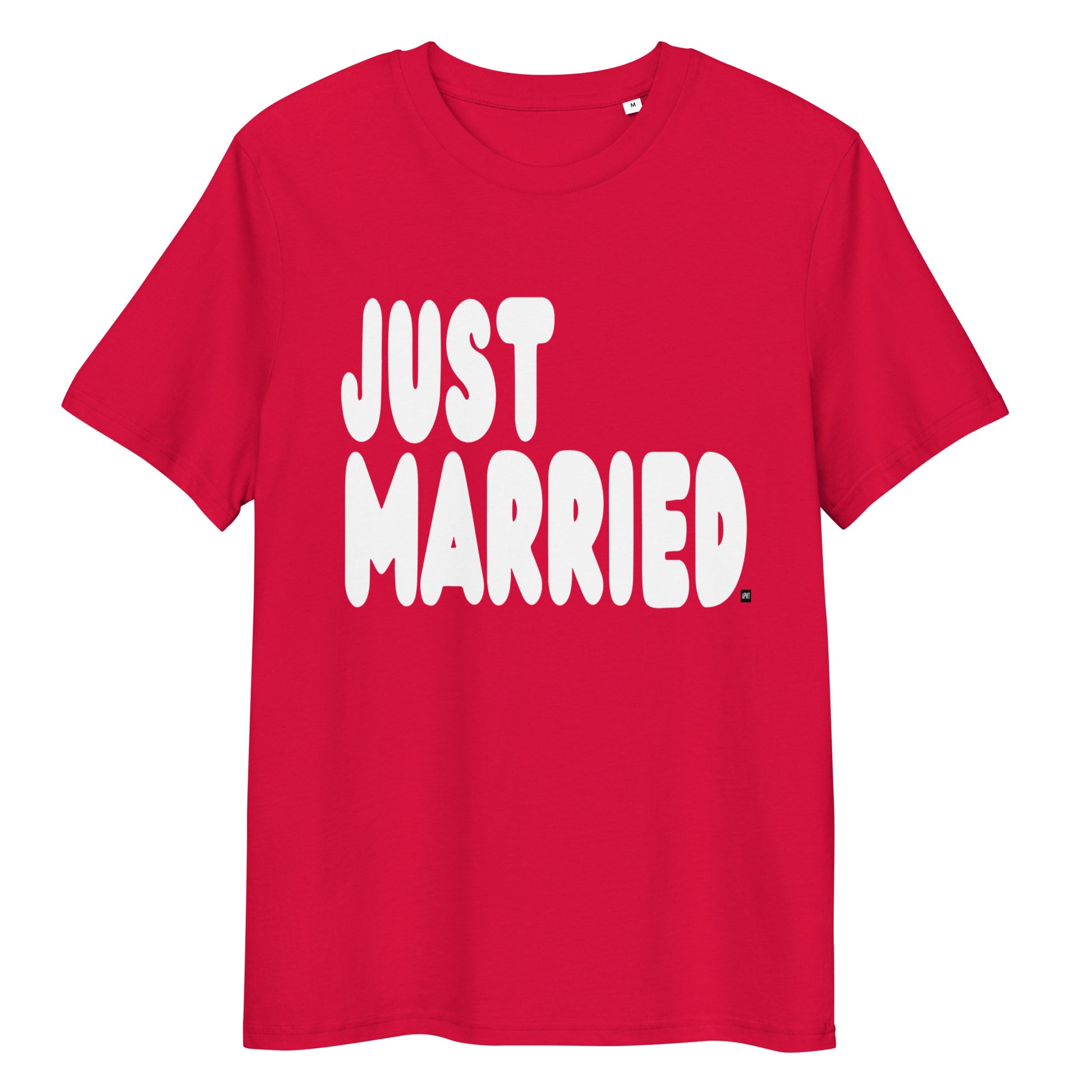 Just Married Premium Unisex T-Shirt in Red