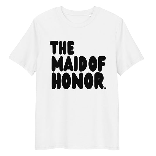 Maid of Honor Premium Unisex White T-shirt from the APWT Gift Shop